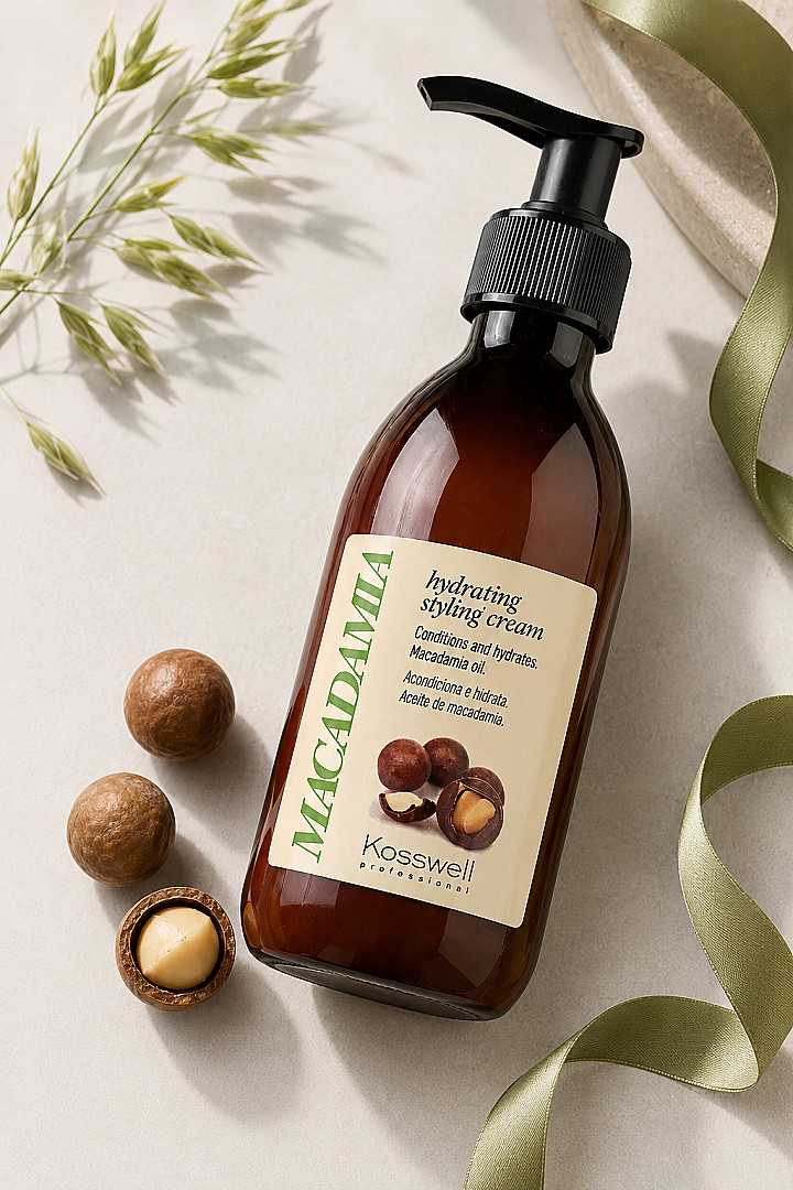 Kosswell Macadamia hydrating styling cream Muotoiluvoide – kuva 2